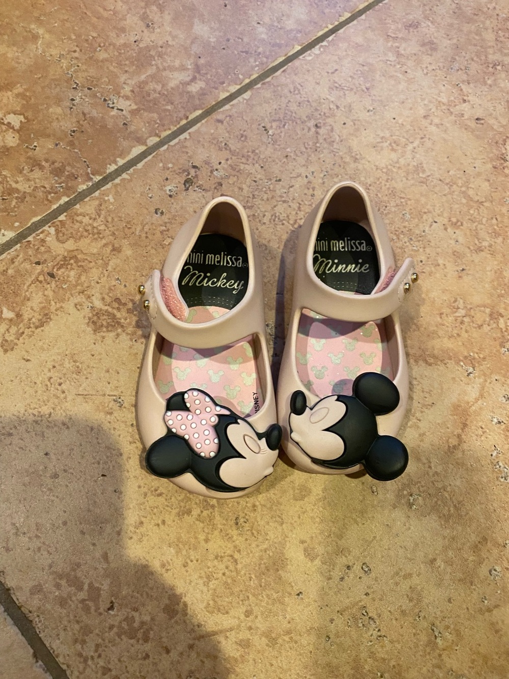 mini Melissa Minnie and Mickey mouse shoes size 5